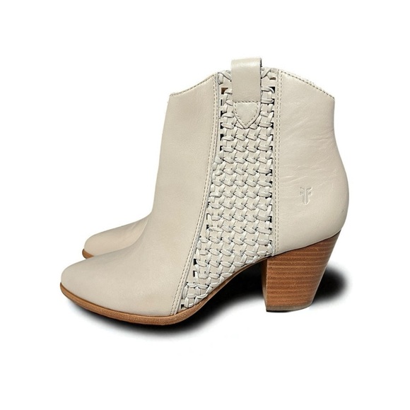 🌻 NEW Frye Reed Woven Leather Ankle BootWomen’s Size 7.5